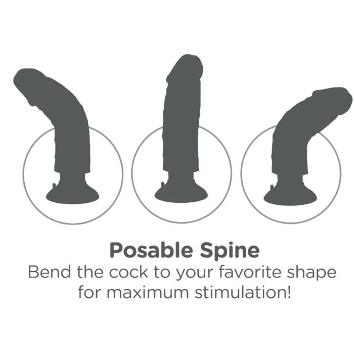 20.32 cm natural vibrating dildo