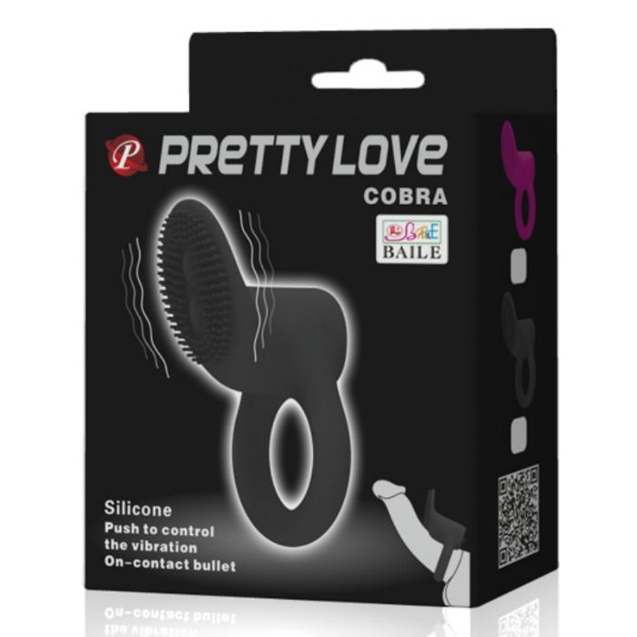 Cobra black vibrating ring