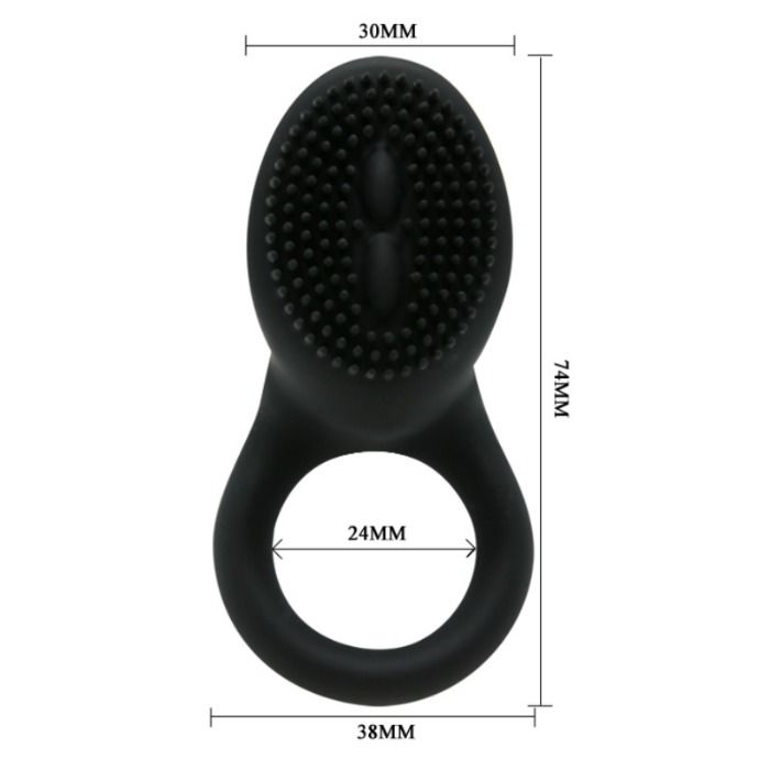 Cobra black vibrating ring
