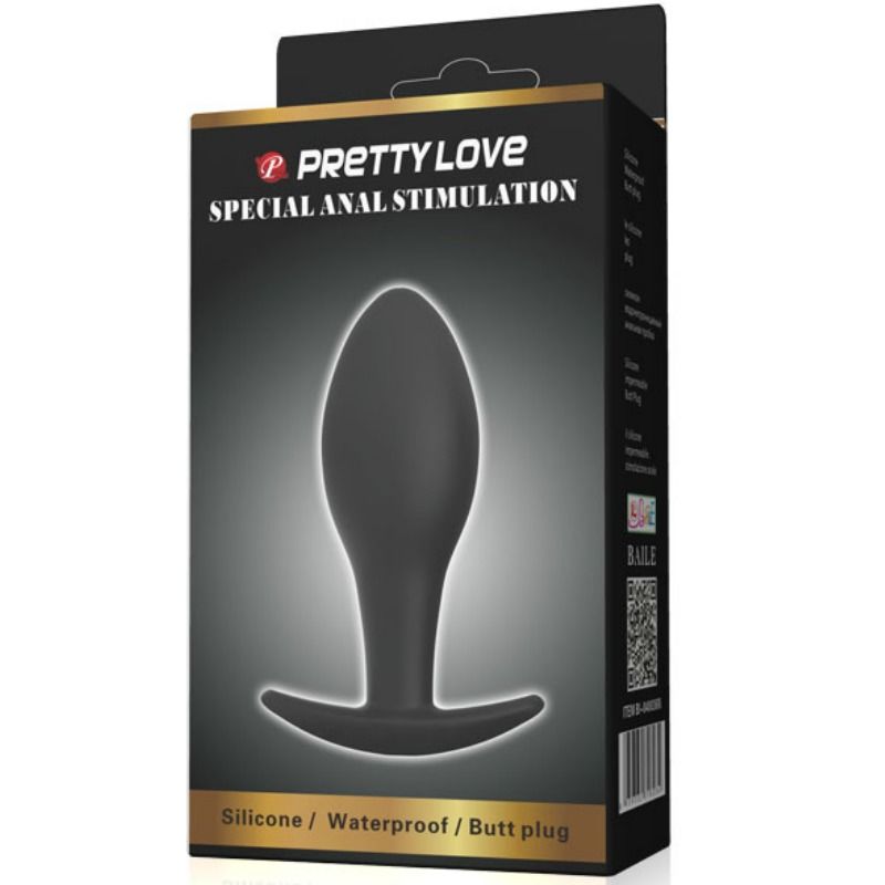 Silicone Anchor Anal Plug 8.5 cm Black