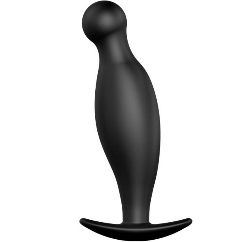 Plug anal en silicone e 11.7 cm noir
