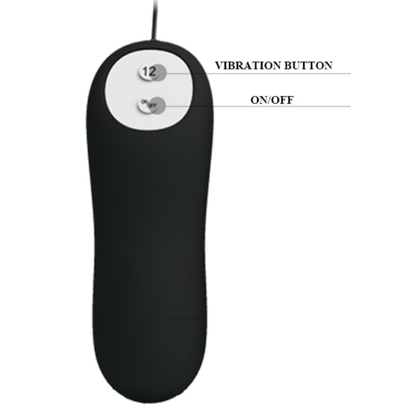 Plug anal forme dancre silicone 12 modes de vibration noir