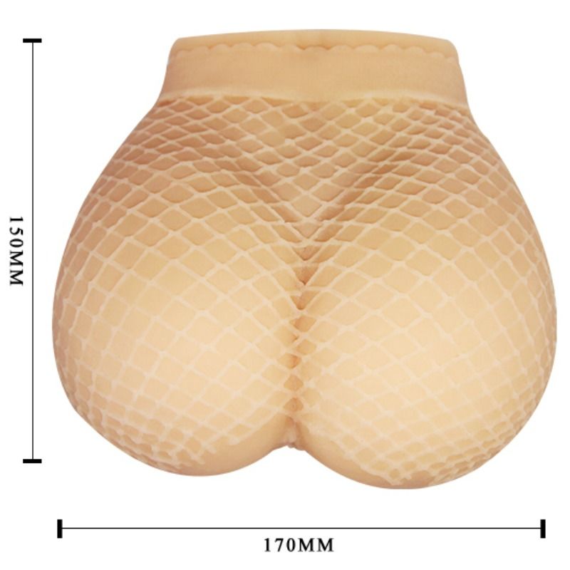 Realistic vagina and anus with mesh