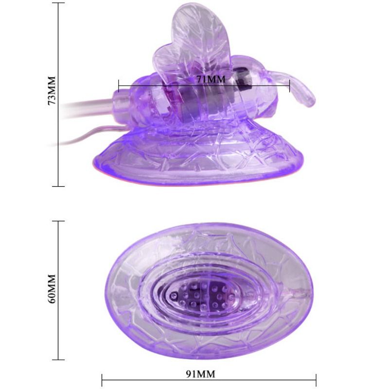 Lilac Vibrating Clitoral Stimulation Butterfly