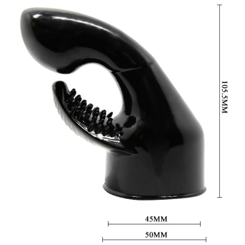 Power head interchangeable head for massager stimulation of the gy point and clitoris
