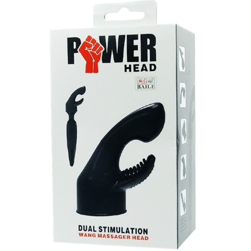 Power head interchangeable head for massager stimulation of the gy point and clitoris