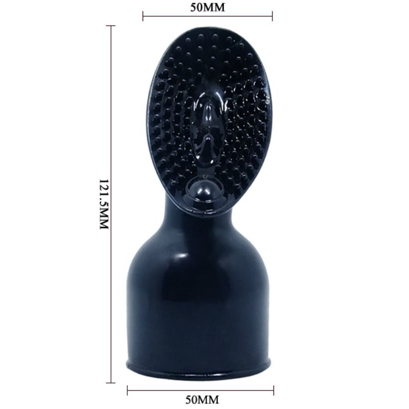 Interchangeable head for clitoral stimulation massager