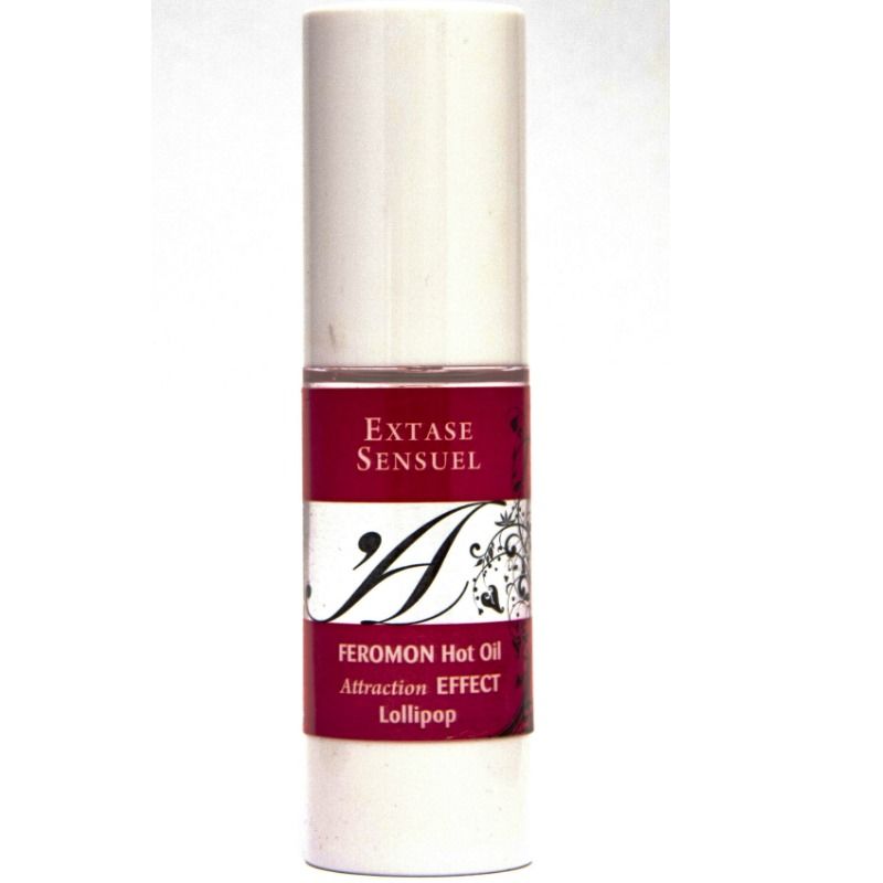 Warming Massage Oil with Pheromones Lollipops 30 ml