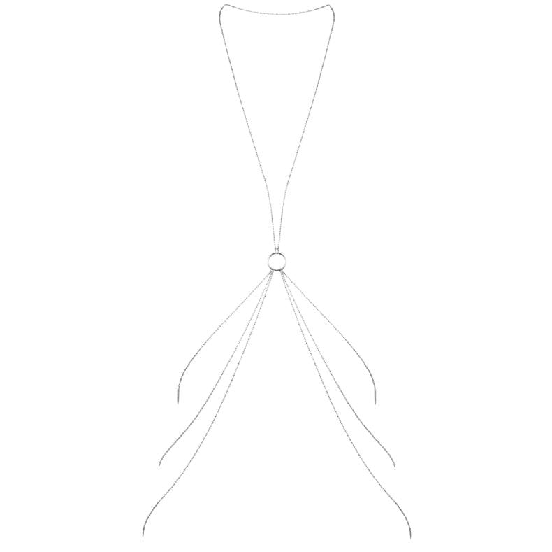 Beautiful 8 silver metal body chains