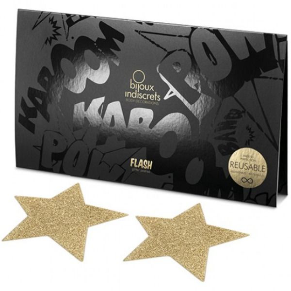 Indiscreet flash gold star mattress cover