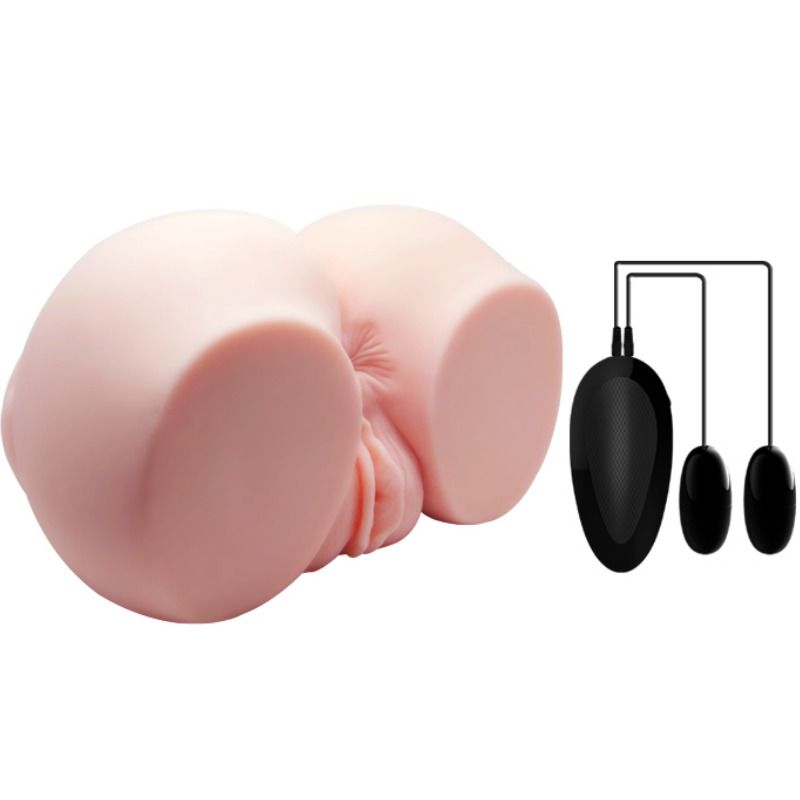 Realistic vagina and anus with vibration