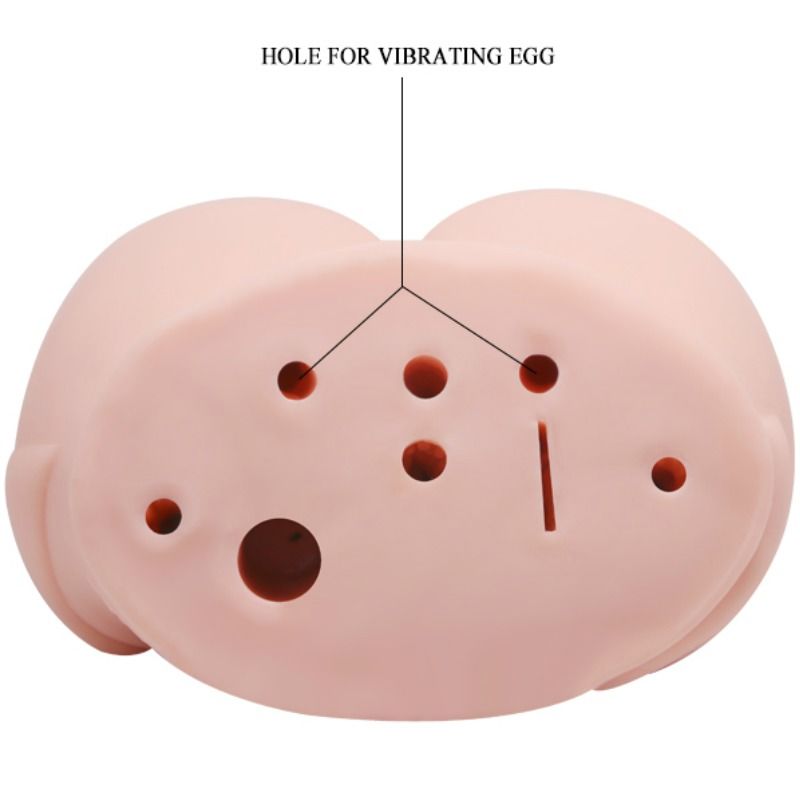 Realistic vagina and anus with vibration