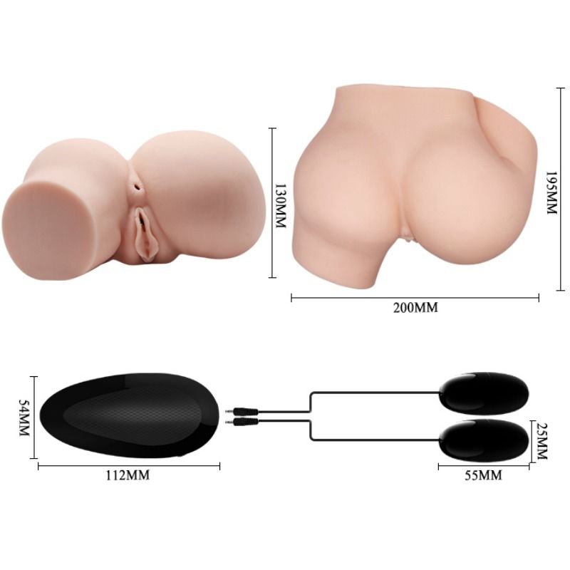 Ass with realistic vagina and anus and vibration