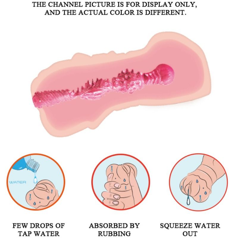 Waterskin Vagina Masturbator with Vibrating Bullets
