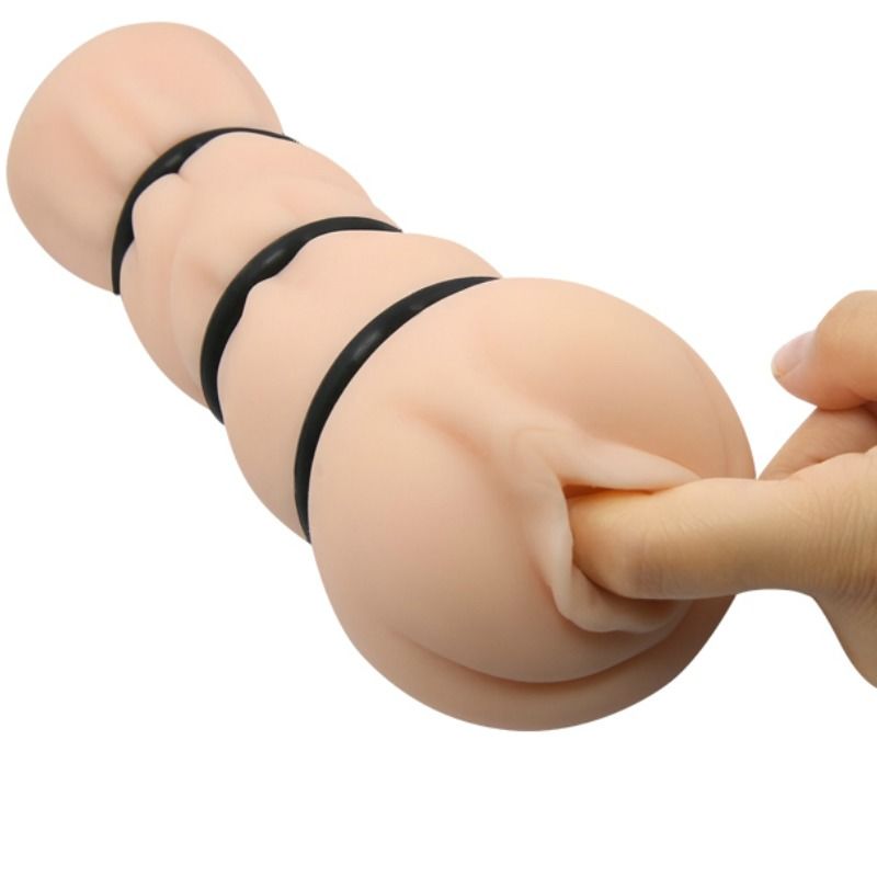 Vagina masturbator with rings