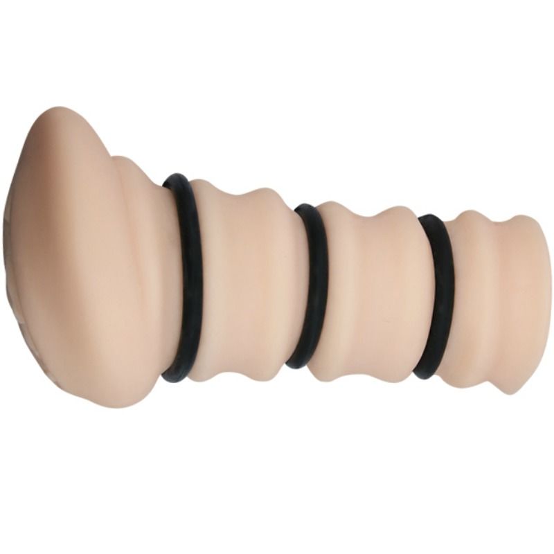 Masturbator with rings vagina model 2