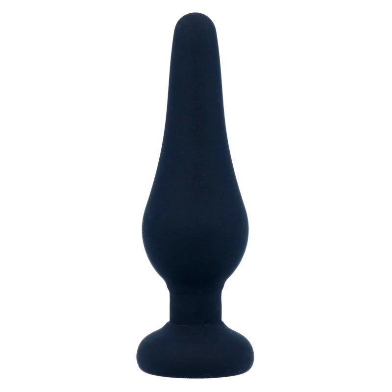 Plug anal pipo s silicone noir 9,8 cm