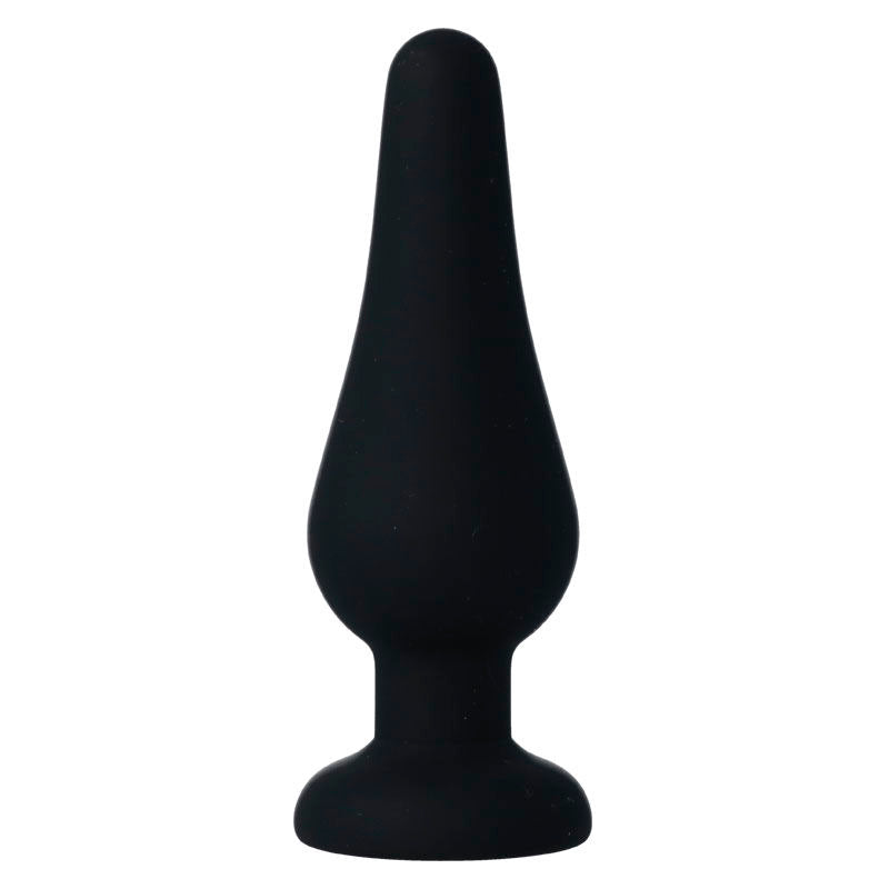 Plug anal pipo m silicone noir 11 cm