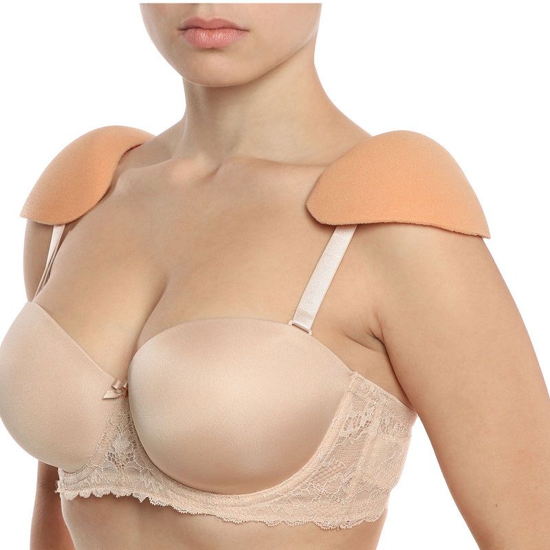 Beige support shoulder protectors