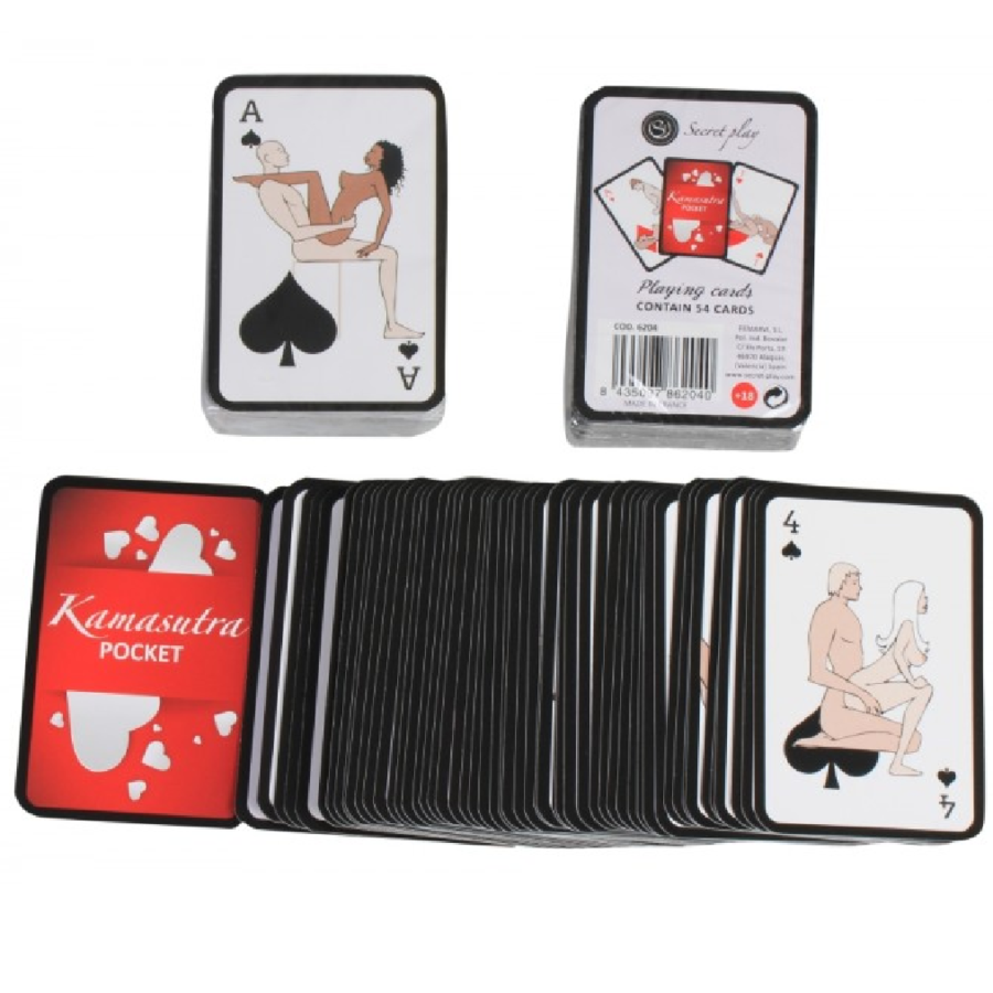 Cartes à jouer kamasutra de poche (es/en/pt/it/fr/de)