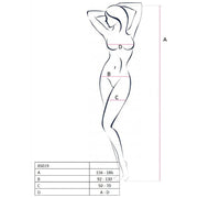 Woman bs019 black bodystocking one size