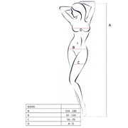 Woman bs045 white bodystocking one size
