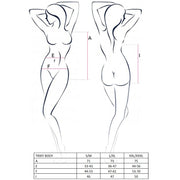 Woman trixy teddy negro talla l/xl