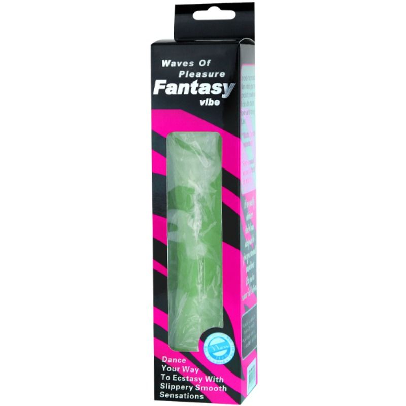 Vibrator waves of pleasure 23 cm green