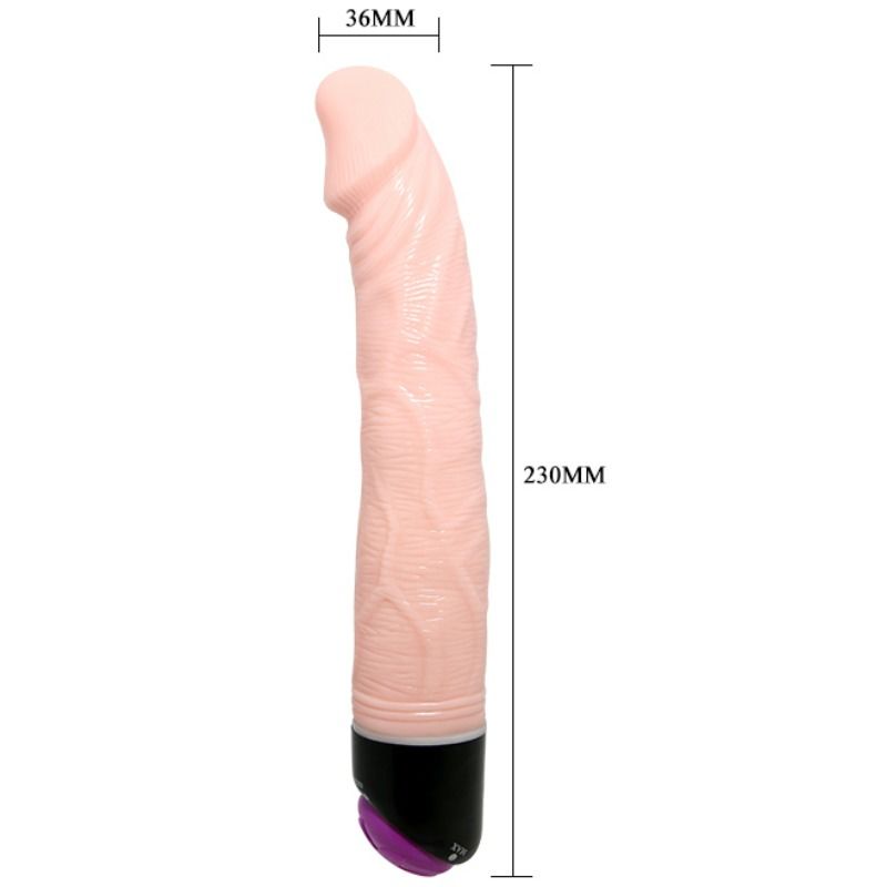 Adourclub realistic vibrator 23 cm natural