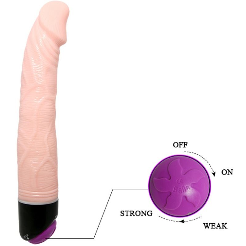 Adourclub realistic vibrator 23 cm natural