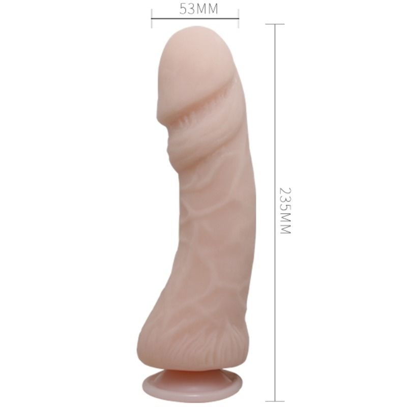 The natural vibrating big penis dildo 23.5 cm