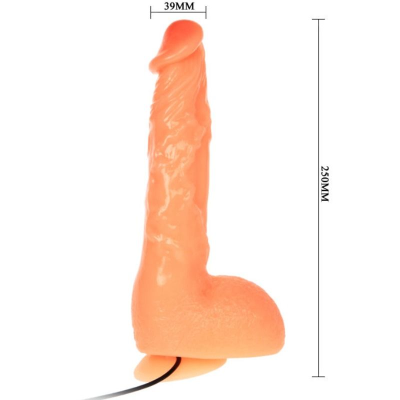 Vibrating penis dildo with realistic vibration sensation