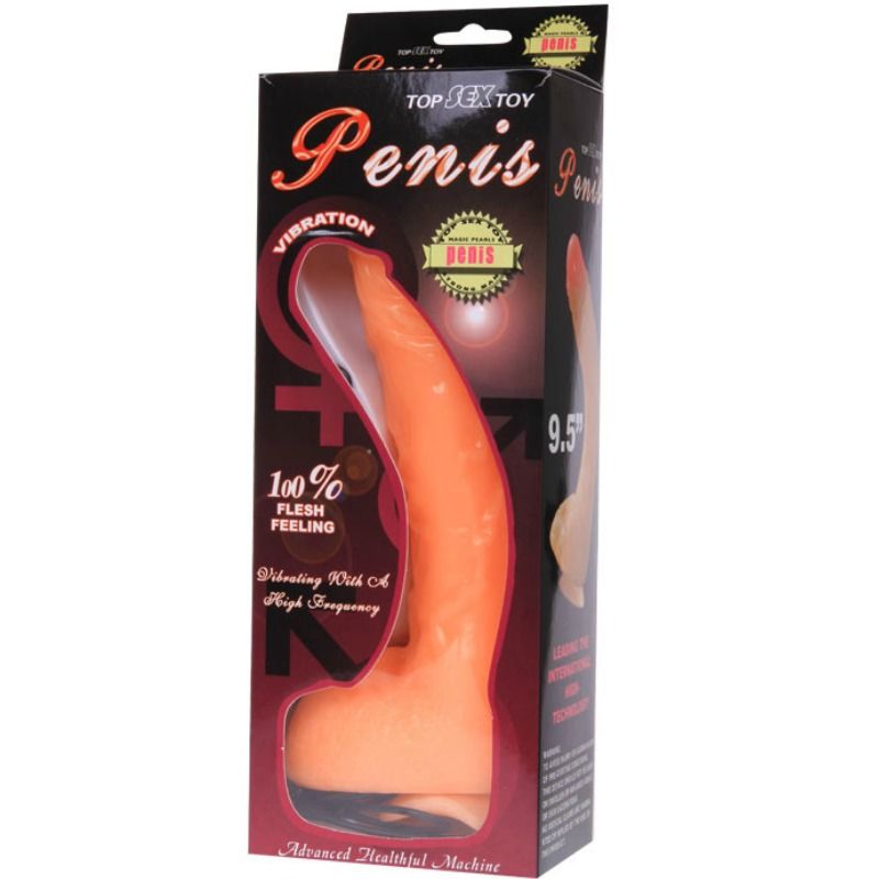 Vibrating penis dildo with realistic vibration sensation