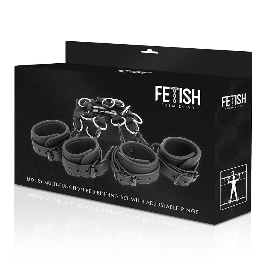 Luxury bed tie set with neoprene lining