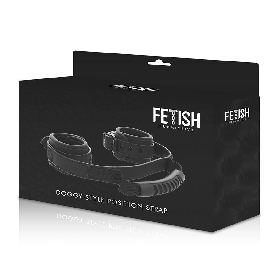 Neoprene lined handcuffs with handle