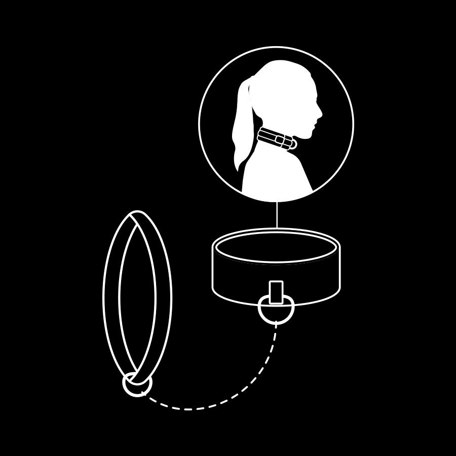Chain necklace with noprene lining