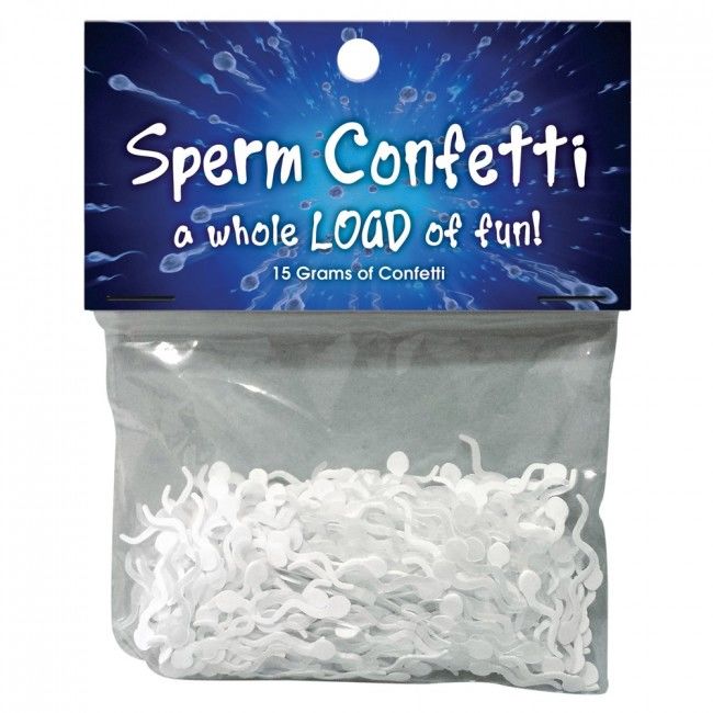 Confettis en forme de sperme