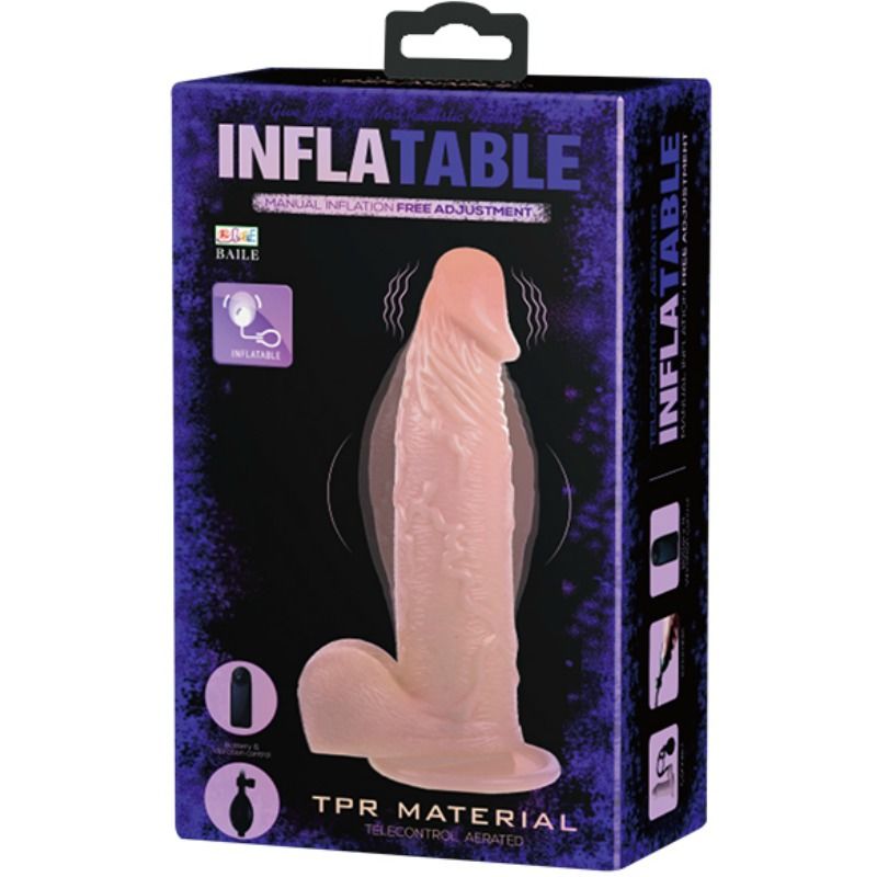 Gode vibrant et gonflable réaliste