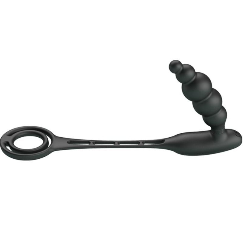 Penis rings with vibrating plug