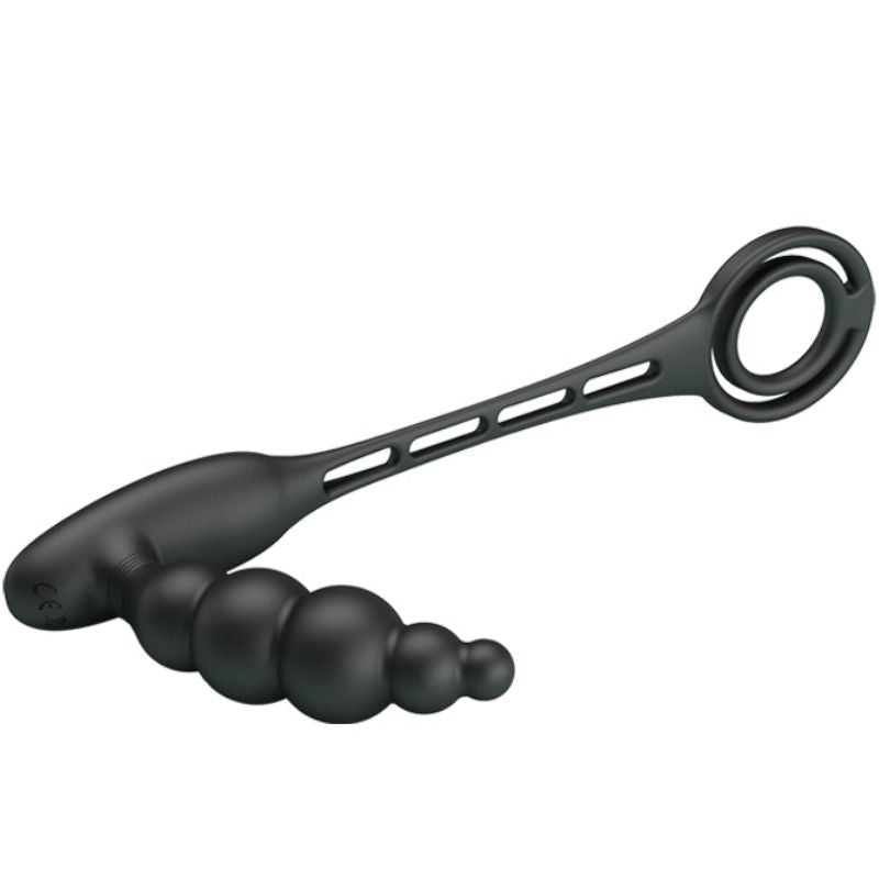 Penis rings with vibrating plug