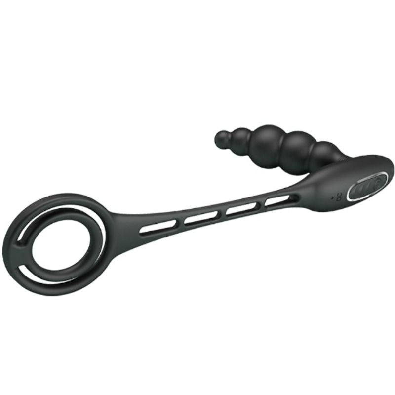 Penis rings with vibrating plug