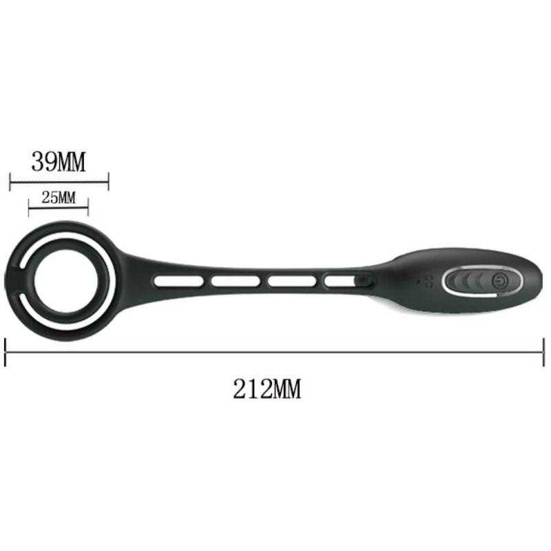 Penis rings with vibrating plug