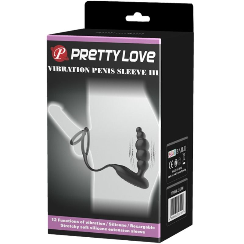 Penis rings with vibrating plug