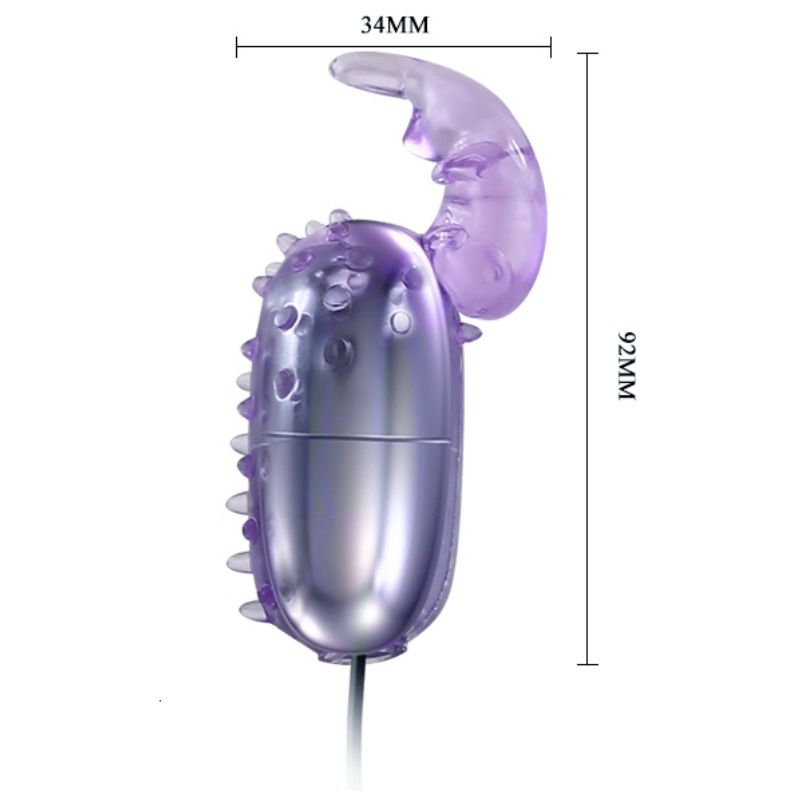 Super vibrating egg vibrator with stimulator