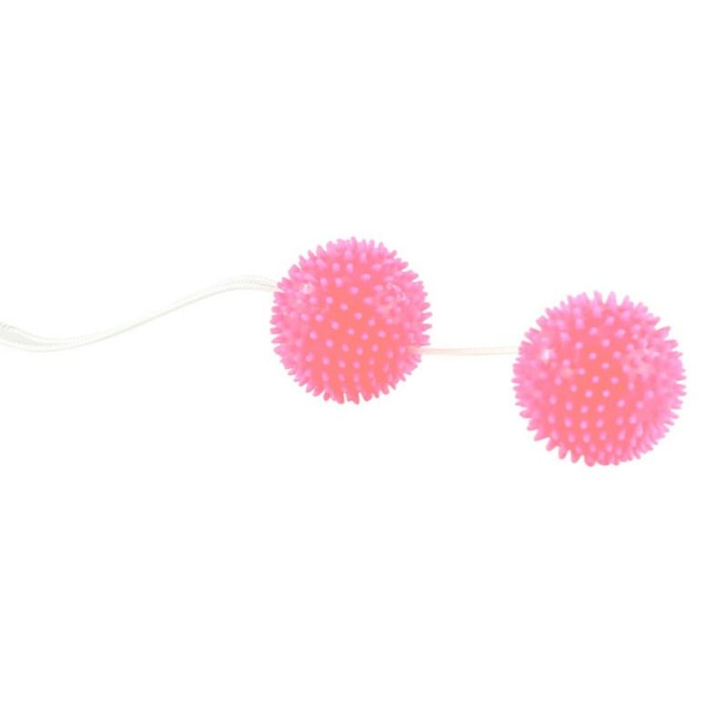 Deep Pleasure Pink Textured Balls 3.6cm