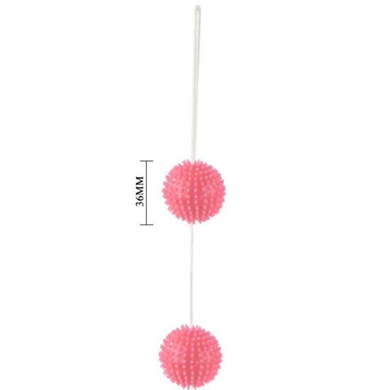 Deep Pleasure Pink Textured Balls 3.6cm