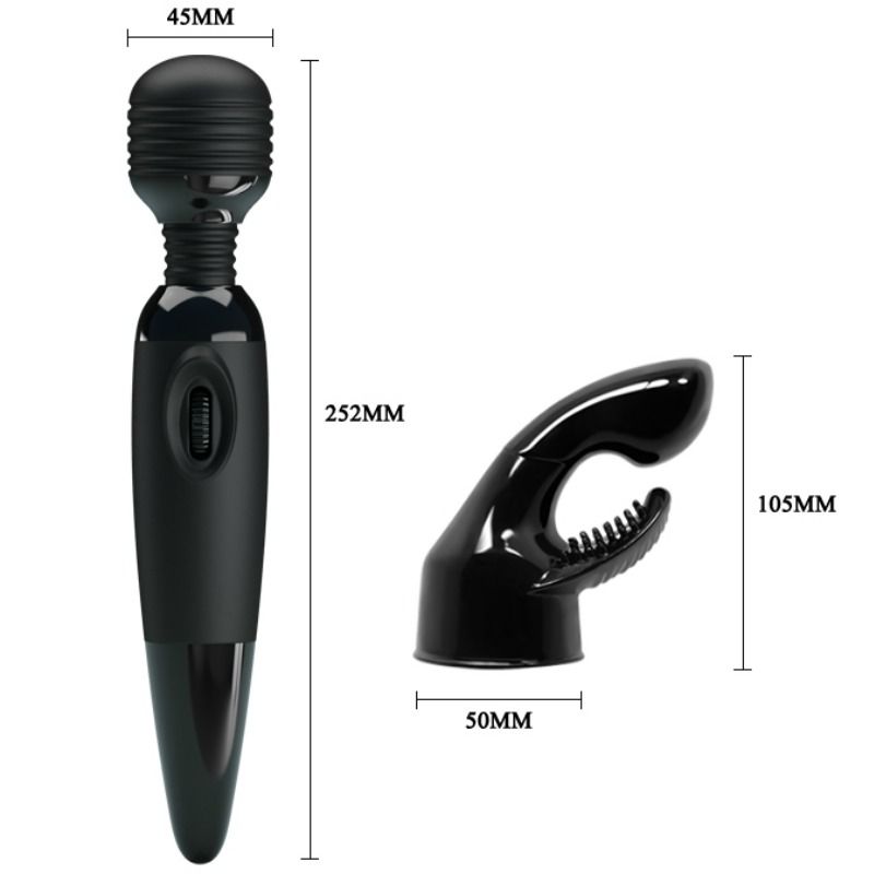Sensual massager with interchangeable head