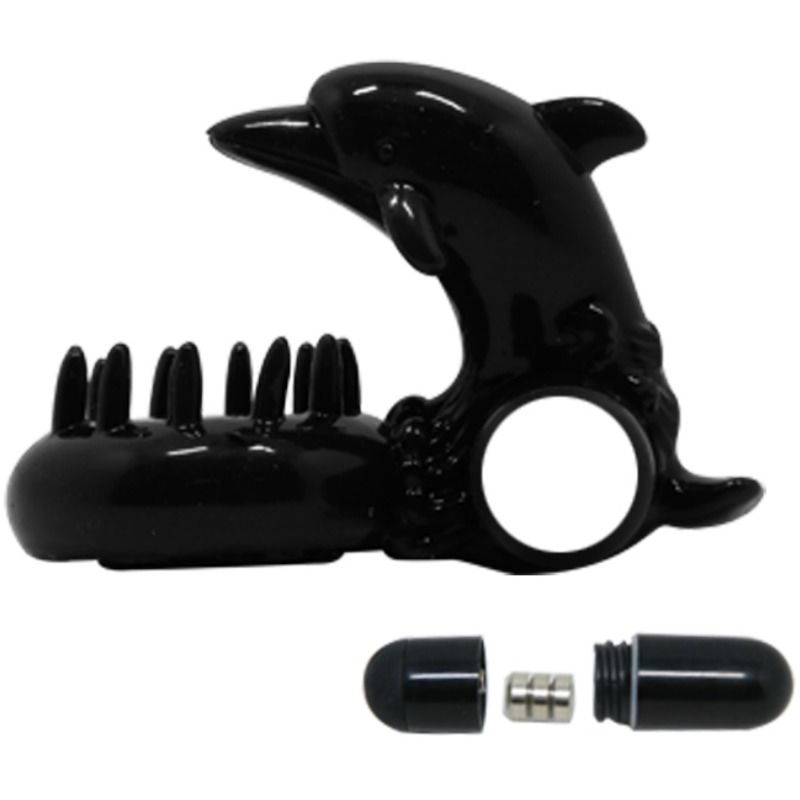 Sweet ring with clitoral stimulator delfin