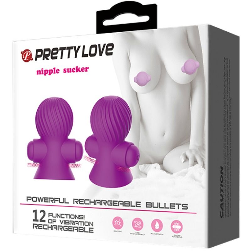 Nipple stimulators 12 vibration modes lilac