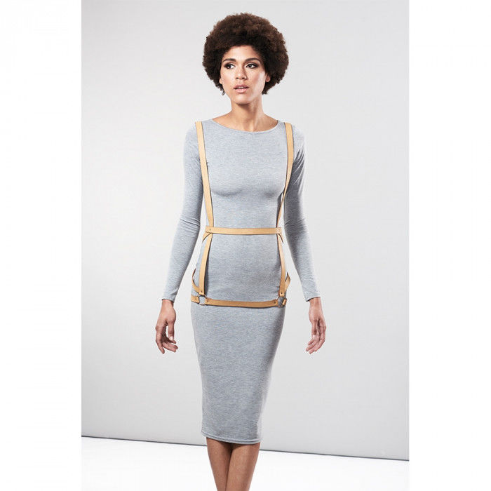 Indiscrets maze harnais forme robe marron